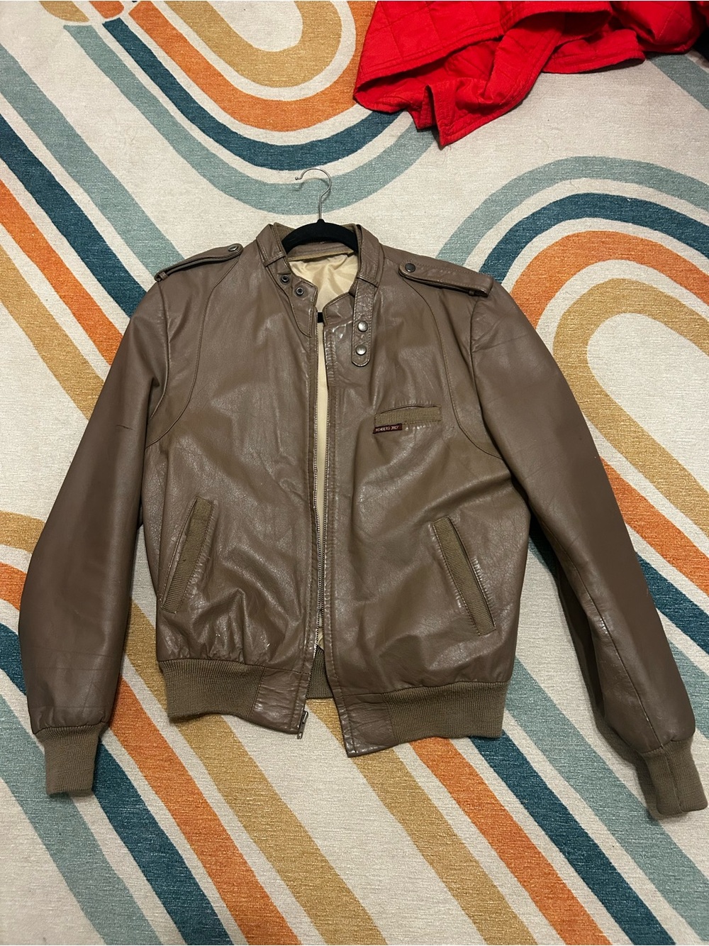 Member’s Only Leather Bomber Jacket